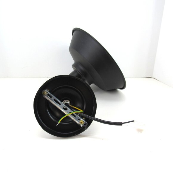 Retro Black Sconce Straight or L Shape Matte Black 9" Across by 5 1/2" Tall - Picture 2 of 9